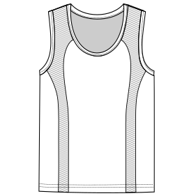 Fashion sewing patterns for MEN T-Shirts Runing top tank 6829